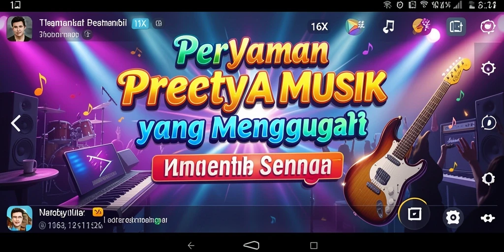 Tampilan screenshot dari game 116X dengan gameplay musik yang seru.
