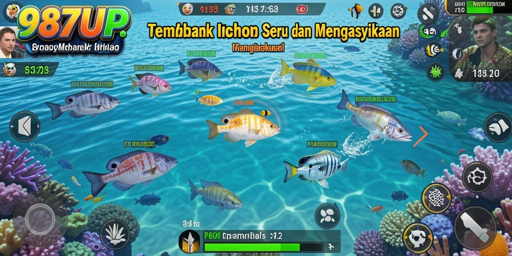 Tampilan gameplay 987UP yang penuh warna dan seru.