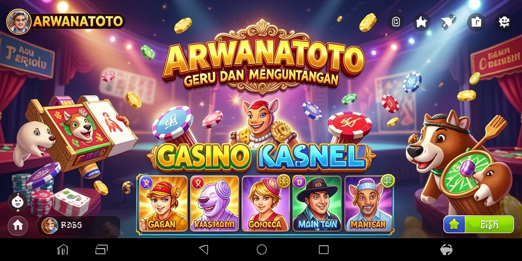 Tampilan menarik dari gameplay Kasino ARWANATOTO.