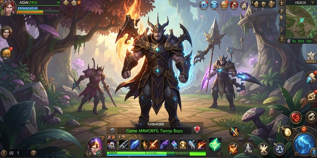 Tampilan gameplay mendebarkan di dunia fantastis ASIA128.