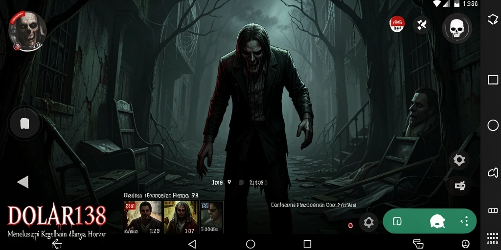 Gameplay DOLAR138 dengan efek visual yang menyeramkan.