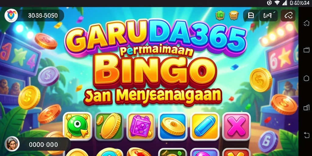 Screenshot utama GARUDA365 menampilkan keseruan gameplay Bingo yang interaktif.