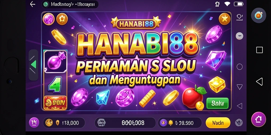 Tampilan permainan Slot yang menarik dan penuh warna dari HANABI88.