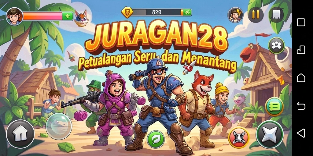 Tampilan menawan dari gameplay JURAGAN28 yang penuh aksi.