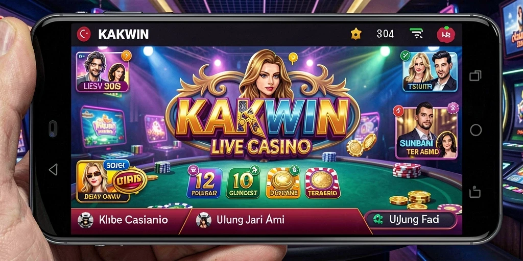 Tampilan menarik dari gameplay Live Casino di KAKWIN.