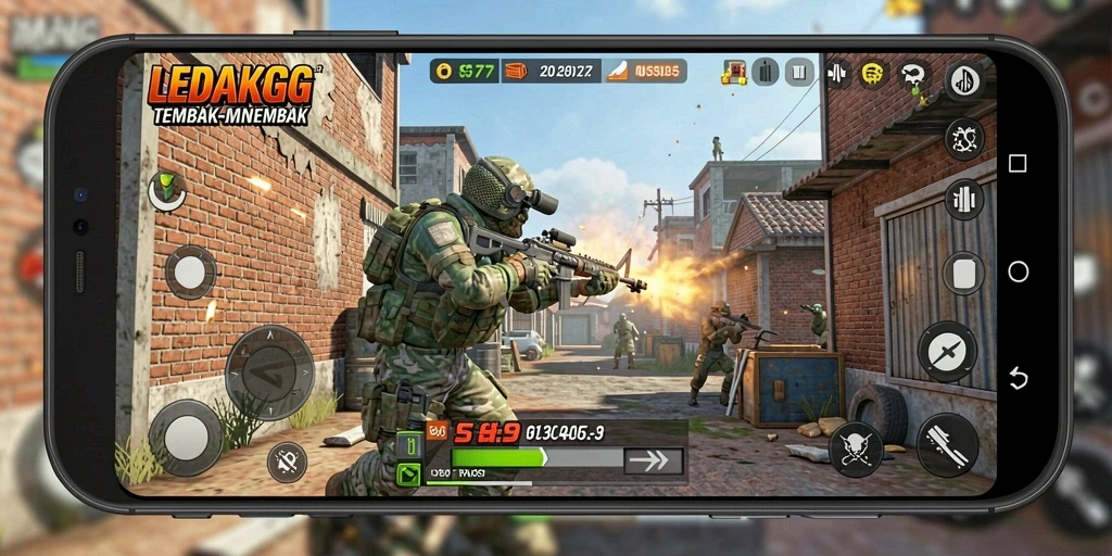 Tangkapan layar gameplay LEDAKGG dengan aksi seru dan grafis menawan.