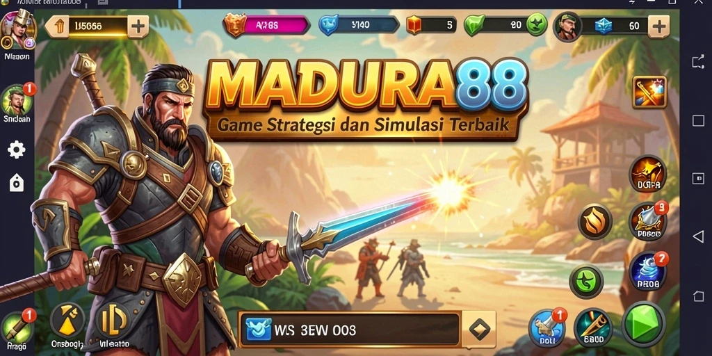 Tampilan mengesankan dari gameplay strategis MADURA88.
