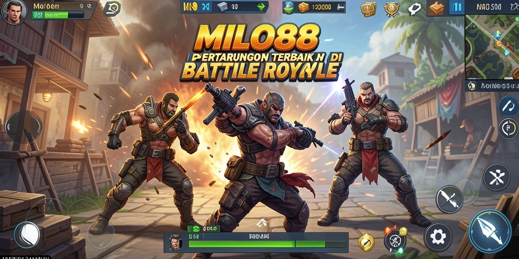 Gambaran menarik dari serunya pertempuran di MILO88 Battle Royale.