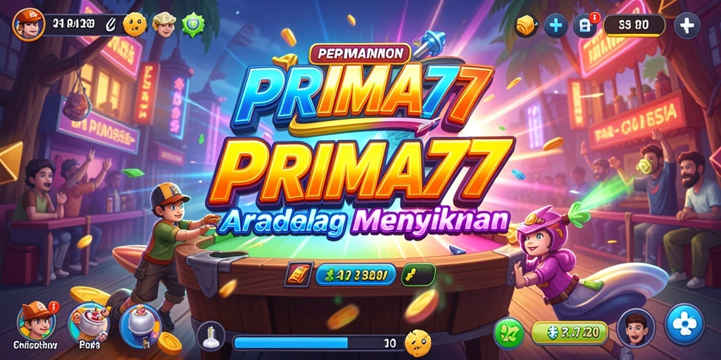 Screenshot PRIMA77 menampilkan gameplay seru dalam layar penuh.