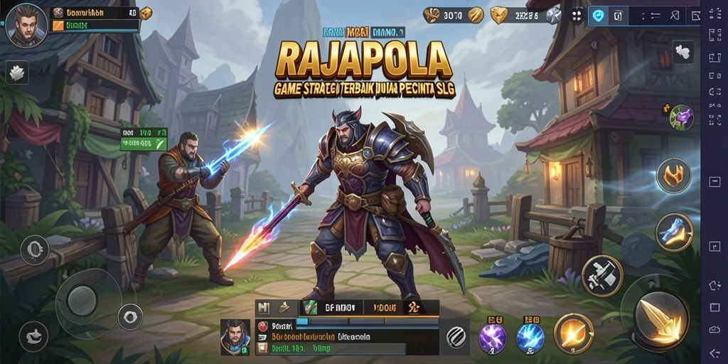Screenshot gameplay RAJAPOLA dengan strategi mendalam.