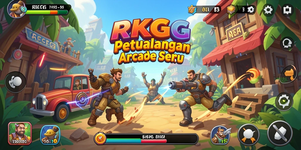 Screenshot utama RKGG menampilkan gameplay yang mendebarkan dan penuh aksi.