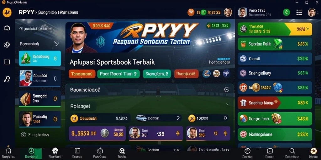 Tampilan gameplay menarik dari aplikasi Sportsbook RPYYY.