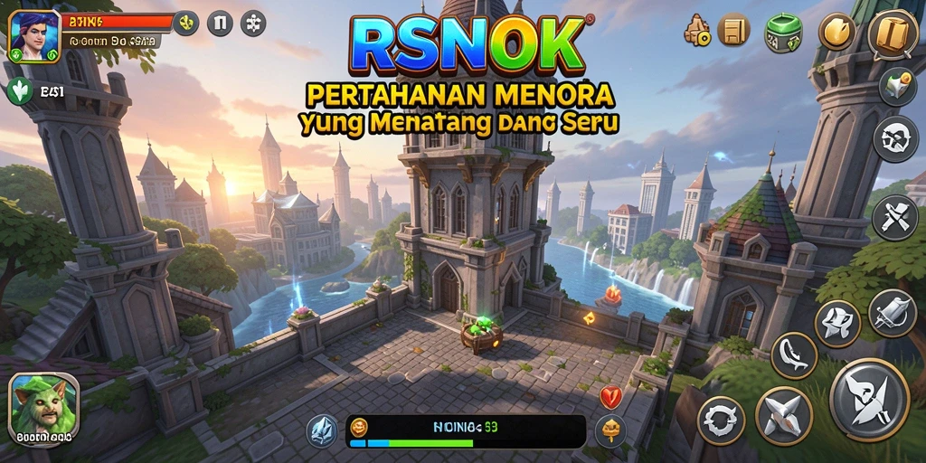 Tangkapan layar RSNOK menunjukkan serunya bertahan di menara.