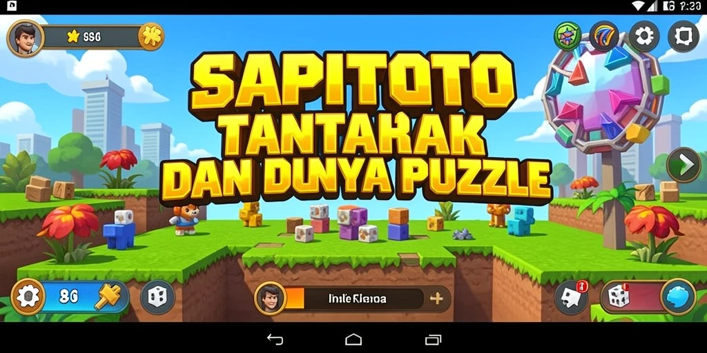 Tampilan gameplay SAPITOTO yang penuh tantangan dan warna.