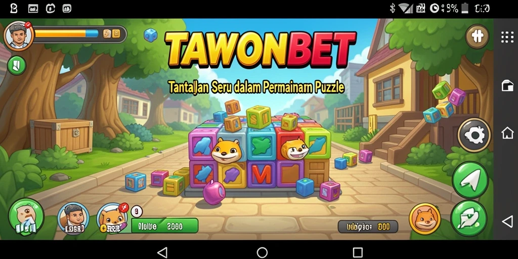 Tampilan gameplay seru dalam TAWONBET, penuh warna dan tantangan.