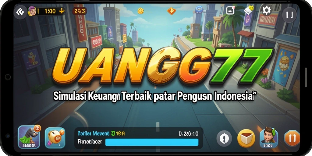 Tampilan gameplay realistis dari UANG77 yang mengedukasi pengguna.