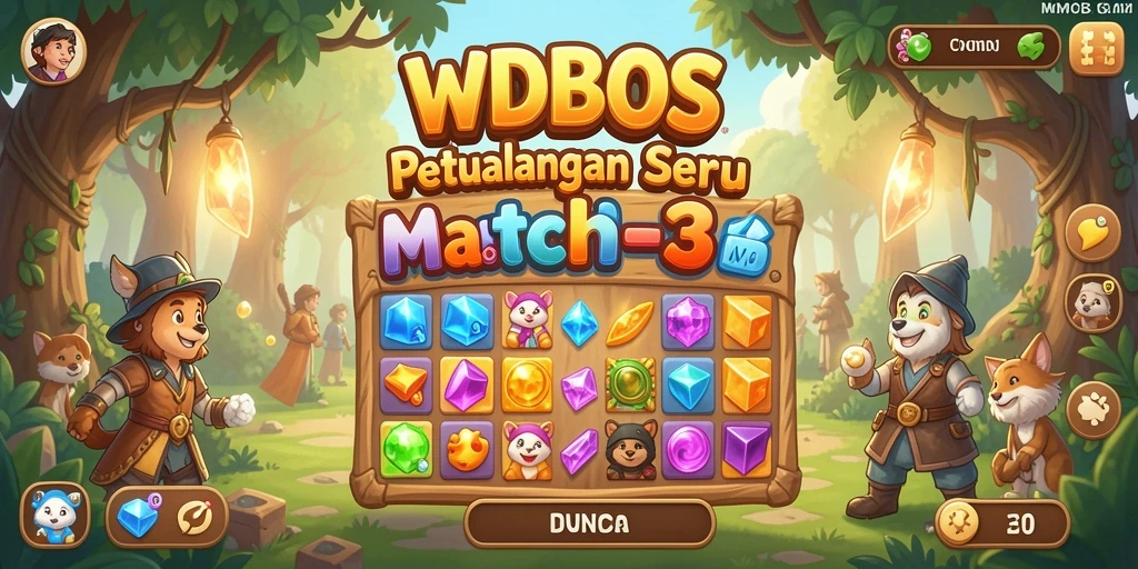 Tangkapan layar gameplay WDBOS yang penuh warna dan menarik.