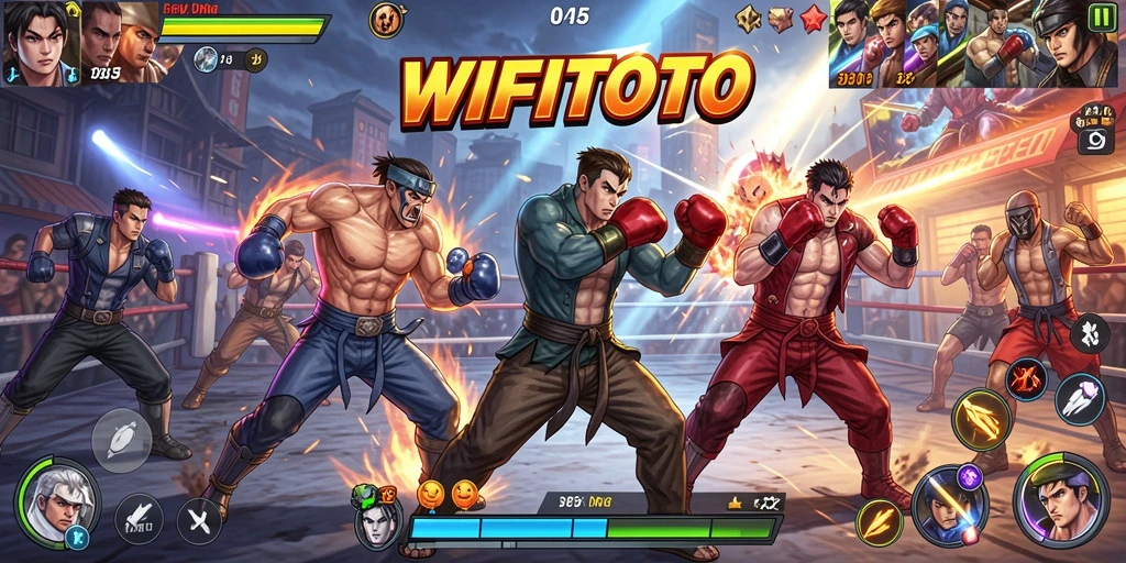 Tangkapan layar dari gameplay seru WIFITOTO dengan pertarungan mendebarkan.