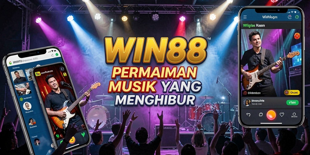 Screenshot gameplay WIN88 menampilkan pengguna bersaing dalam permainan musik.